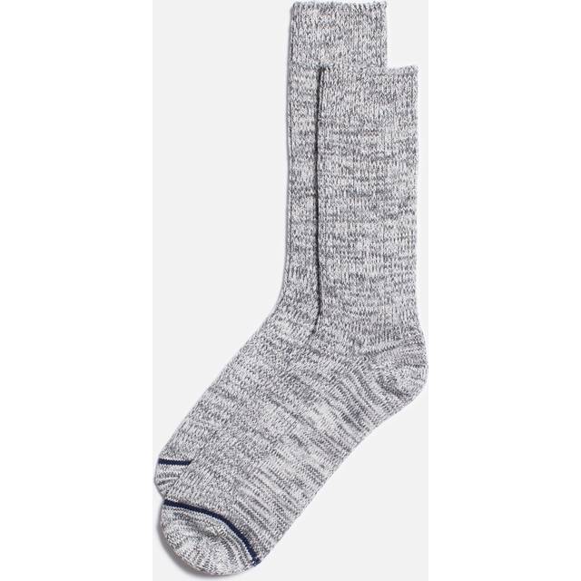 Nudie Jeans Mens Grey Melange Chunky Sock - One Size