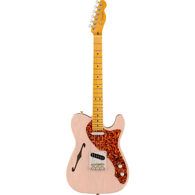 Fender American Professional II Telecaster Thinline MN Transparent Shell Pink with Case