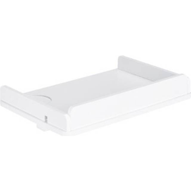 Navaris Bedside Shelf for Bed - Bamboo Nightstand for College Dorm Room, Loft Bed, Bunk Beds - Easy to Install Bed Frame Side Tray - Natural Finish