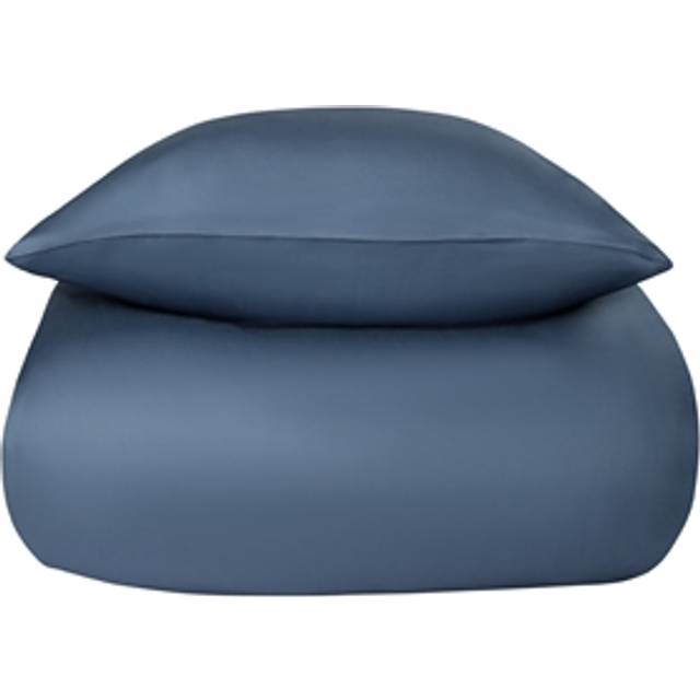 Nature By Borg Bambus Sengetøj 140x200 cm 100% Naturligt Bambus Dynebetræk Blå