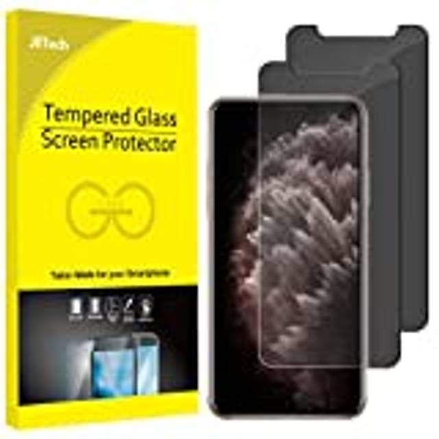 JETech Privacy Skärmskydd för iPhone 11 Pro Max och iPhone Xs Max 6,5 Tum, Anti Spy Screen Protector Privat Härdat Glas Film, 2 Pack