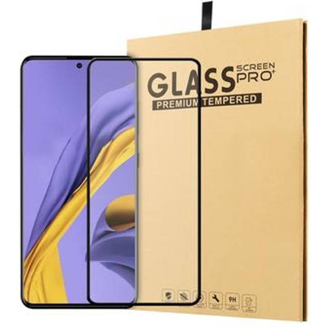 Samsung Galaxy A51 Heltäckande Härdat Glas Skärmskydd - 9H - Svart Kant