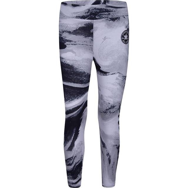 ALL STAR CHUCK TAYLOR Acid Wash Effect Leggings with High Ri size 6-7 (6-7 Y)