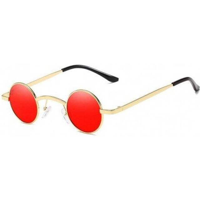 (C4) Small Round Steampunk Sunglasses Men Women Metal Brand Designer Sun glasses Retro Vintage High Quality oculos de sol