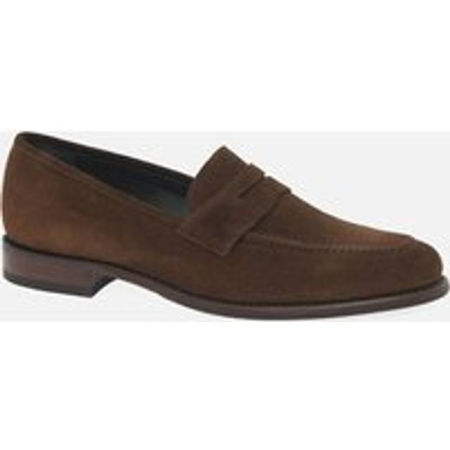 Loake Wiggins Mens Penny Loafers Colour: Brown Suede, Size: 12
