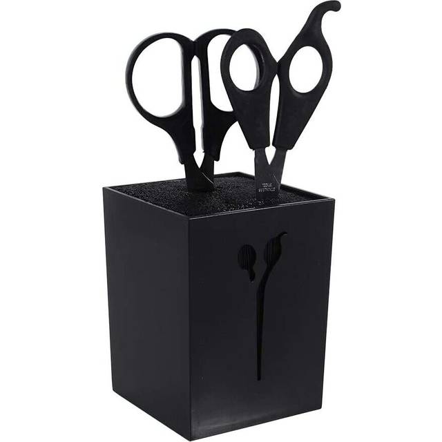 Professional Barber Scissors, Holder Salon Hairdressing Combs Clamps Scissors, Organizer Made of Durable Acrylic Stylish Hollow Scissors Pattern