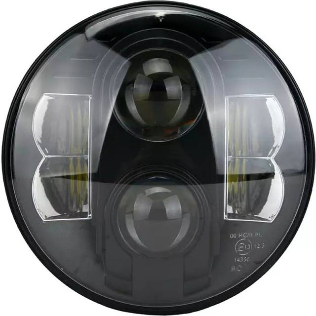 LED Scheinwerfer 7" passend für Harley Davidson Freewheeler / FXDR 114 mit ECE Craftride TH4 schwarz