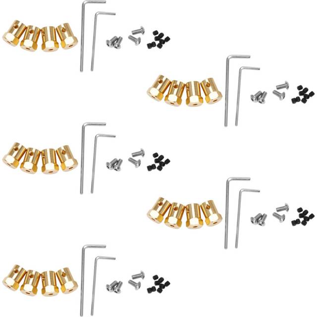 20PCS 5mm to 12mm Brass Combiner Wheel Hub Hex Adapter for B14 B16 B24 B36 C14 C24 MN D90 D91 RC Car Spare Parts