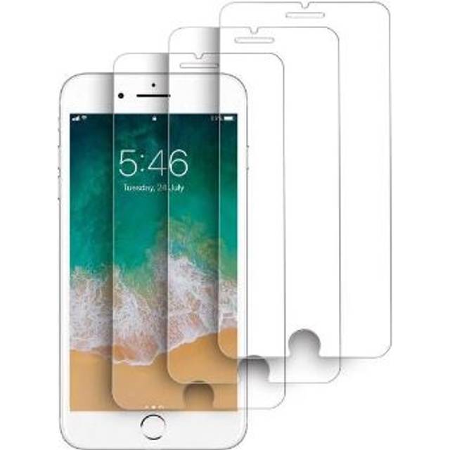 3-pack Haweel skärmskydd i härdat glas till iPhone 6/7/8 Plus