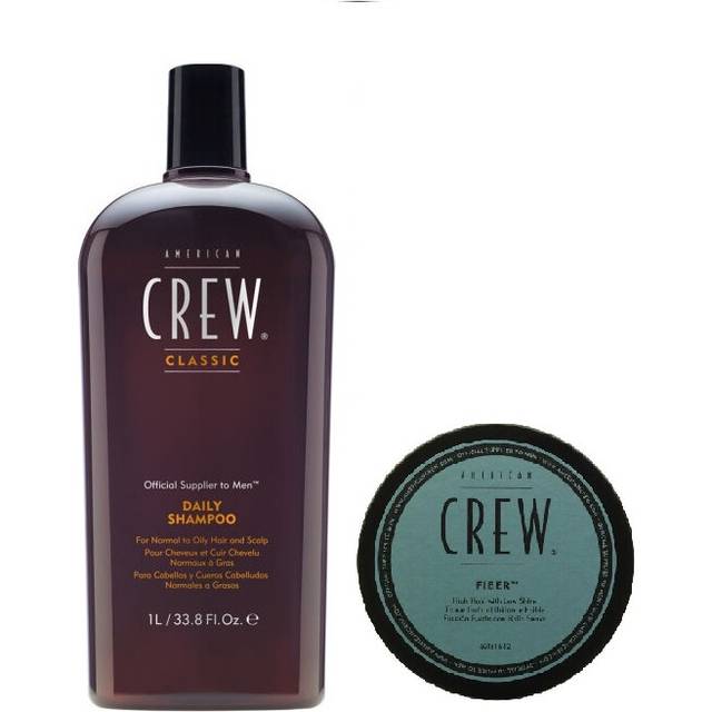 American Crew Daily Moisturizing Shampoo 1000ml and Fiber 85g