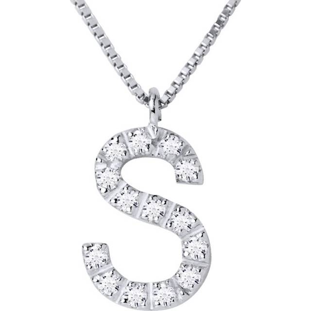 Diadema Womens - Necklace with Diamonds - S - White Gold - One Size