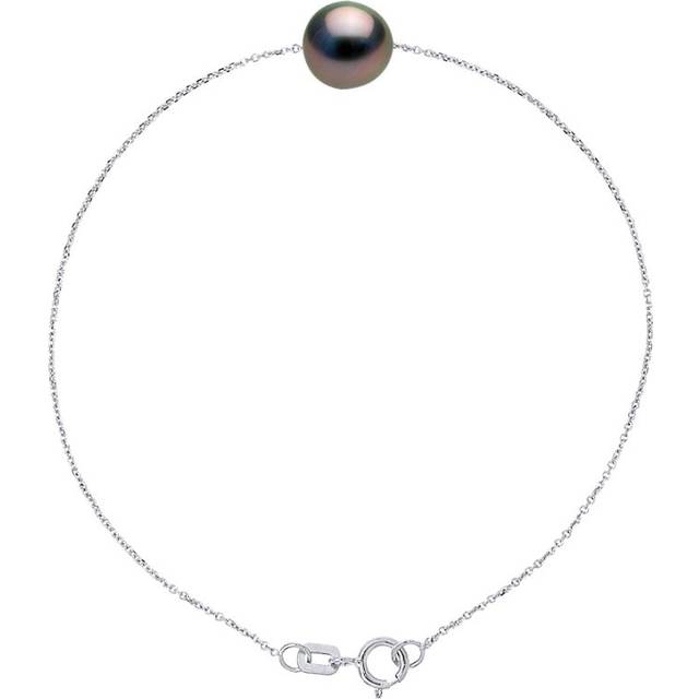 Diadema Womens - Bracelet - Tahitian Pearl - Diamonds - Natural Silver - One Size