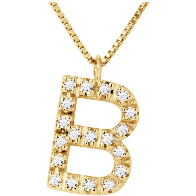 Diadema Womens - Necklace with Diamonds - B - Yellow Gold - Chaine Véntienne - White - One Size
