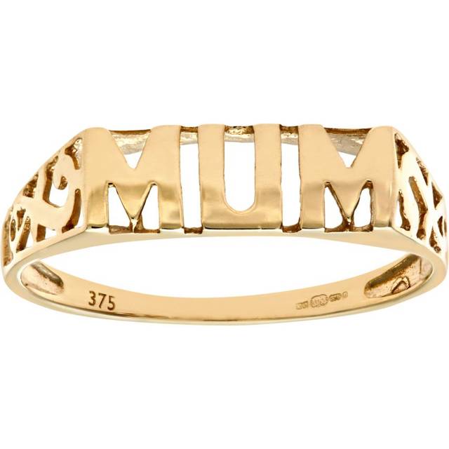 Diamant L'Eternel Womens 9ct Yellow Gold Mum Ring - Size L