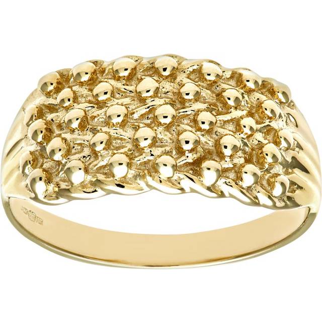 Diamant L'Eternel Womens 9ct Yellow Gold Ladies Keeper Ring - Size L