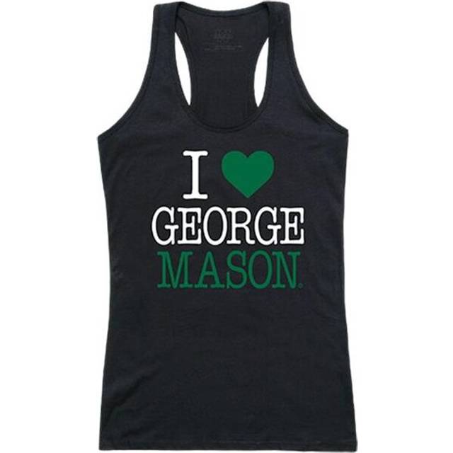 W Republic 532-221-BLK-02 George Mason University Women Love Tank Top, Black & White - Medium