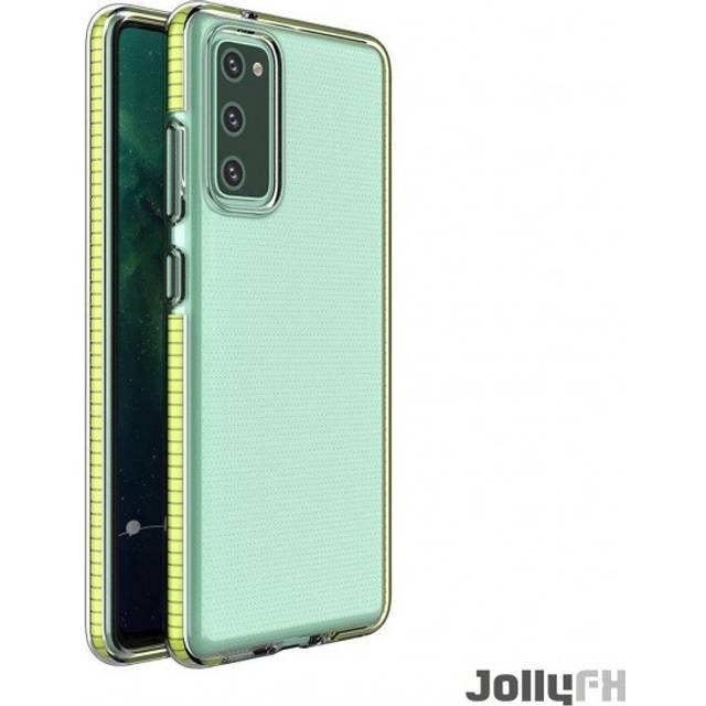 Spring Case Cover Gel Case With Colorful Frame For Xiaomi Mi 10T Pro / Mi 10T Yellow