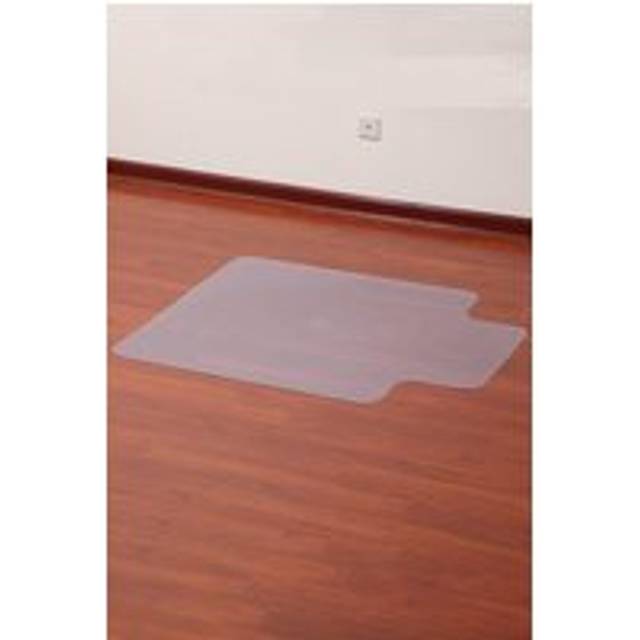 PVC Clear Non-Slip Office Chair Desk Mat Floor Carpet Floor Protector - Natural - One Size