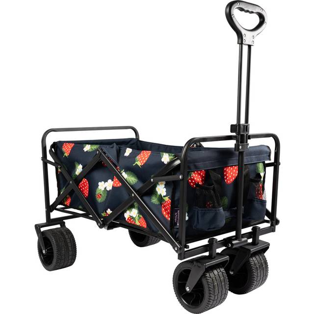Summerhouse by Navigate Navy Strawberries and Cream Extra Large Luxury Wagon - Blue - 75 x 85 x 50cm