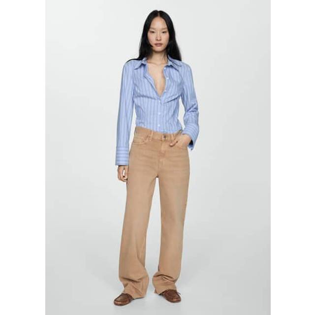 Mango – Bruna, tvättade jeans med raka ben