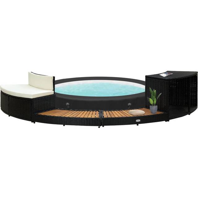 Spa surround - Black (56cm H X 289cm W X 45cm D)