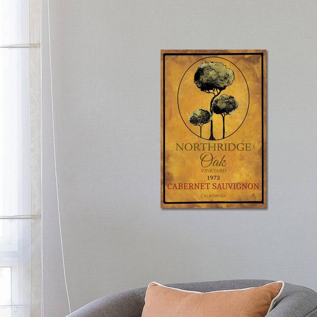 Still Life Wine Label I by Mary Beth Baker - Wrapped Canvas Art Prints (66.04 cm H x 45.72 cm W x 1.91 cm D)