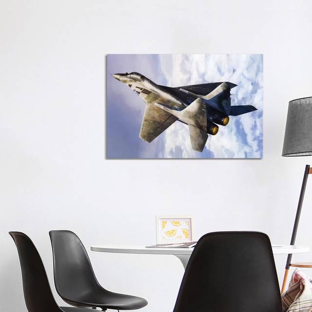Russian Mig 29 Jet Fighter - Wrapped Canvas Photograph (101.6 cm H x 66.04 cm W x 3.175 cm D)