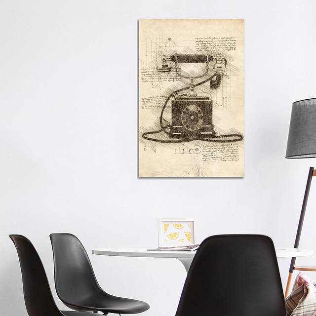 Old Telephone by Cornel Vlad - Wrapped Canvas Art Prints (101.6 cm H x 66.04 cm W)