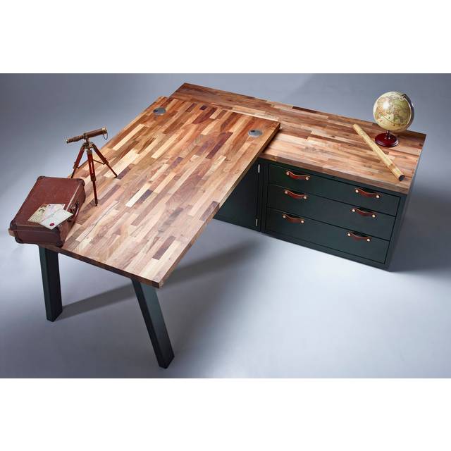 Elibeth 150Cm W L-Shape Executive Desk (175cm H x 180cm W x 180cm D)