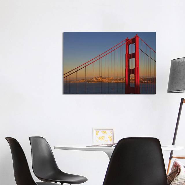 Golden Gate Bridge At Sunset (101.6 cm H x 66.04 cm W x 3.175 cm D)