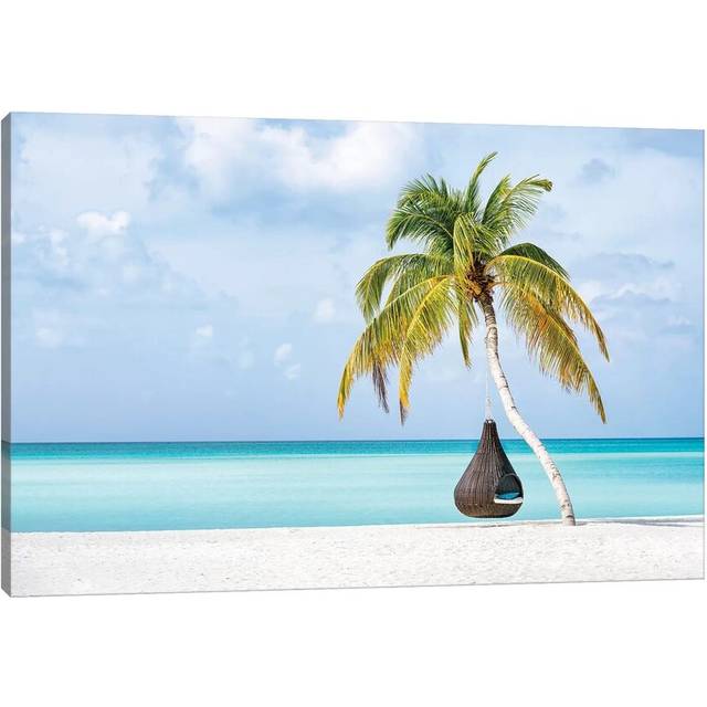 Hanging Swing Chair On The Beach (30.48cm H x 45.72cm W)