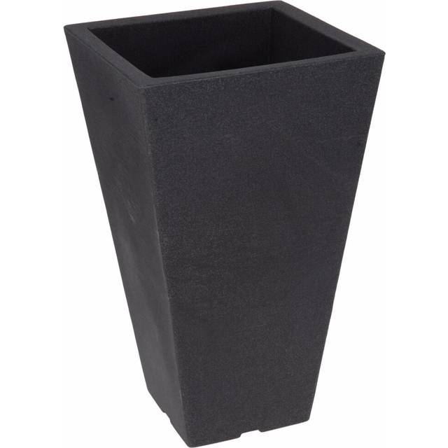 46cm Charcoal Grey Square Planter Pot