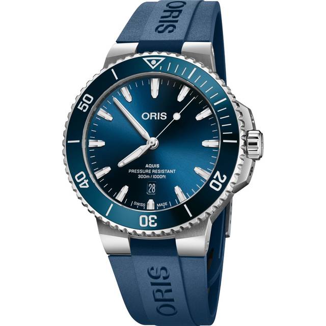 Aquis Date 43.5mm Blue Strap