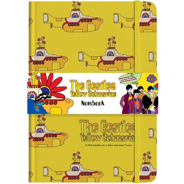 Recycled Paper A5 Lined Notebook - The Beatles Yellow Submarine