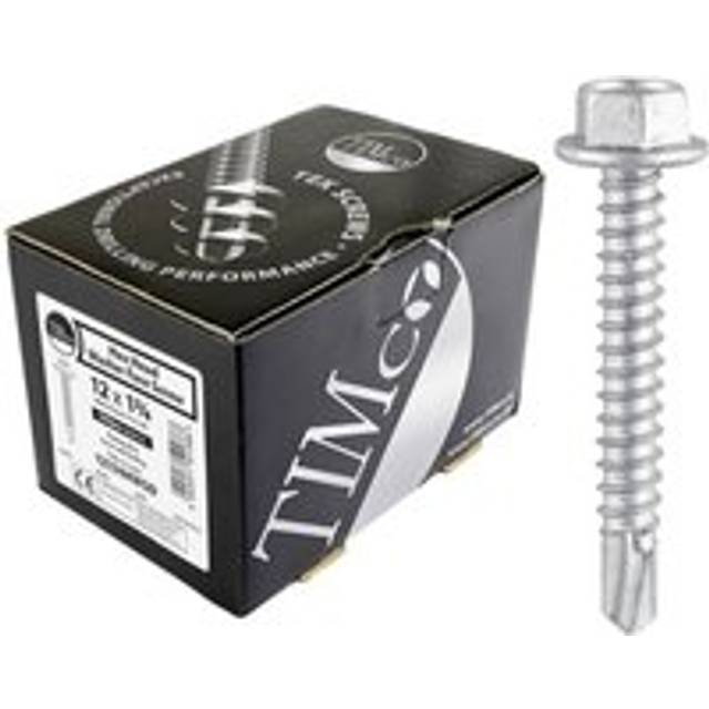 Timco - Self-Drilling Light Section Silver Screws - 10 x 5/8