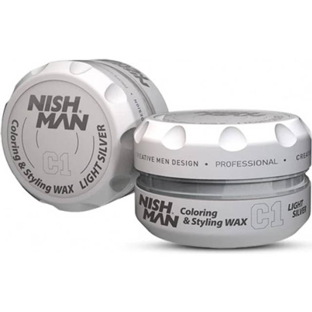 Nishman Hair Coloring Wax C1 Light Silver 100ml