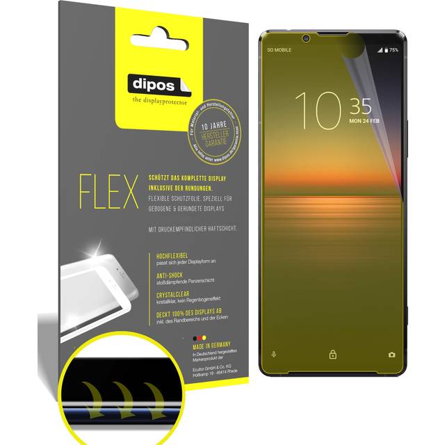 3x screen protector for sony xperia 1 ii protective film covers 100% dipos flex