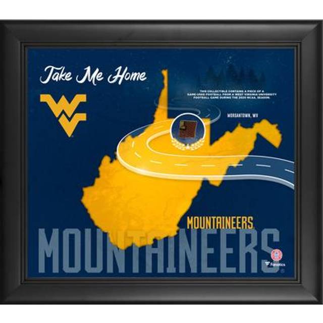 West Virginia Mountaineers Framed 15" x 17" Take Me Home Collage with Game-Used Football from 2020 Season