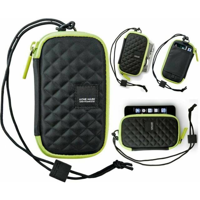 Acme Made Fillmore Hard Camera Case Licorice/Lime 14 x 9cm Sleek Pouch Compact