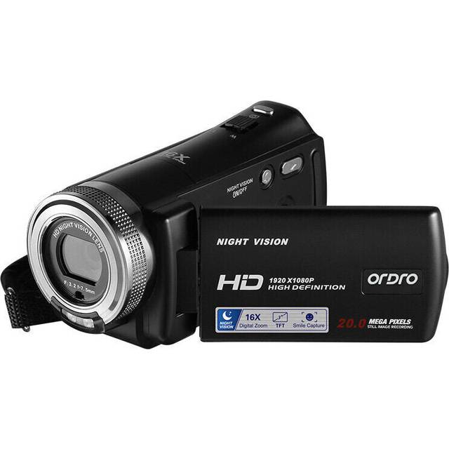 IR Night Vision HD 1080P 16X Digital Video Camera DV Camcorder for Vlog Video Home Photography