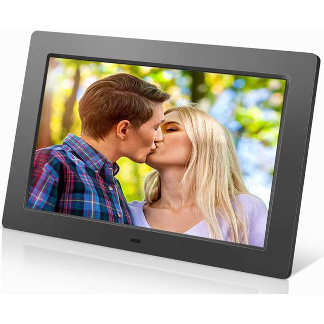 (Digital Photo Frame, Black 7 Inch) Digital Photos Frame Dementia Calendar Alarm Clock
