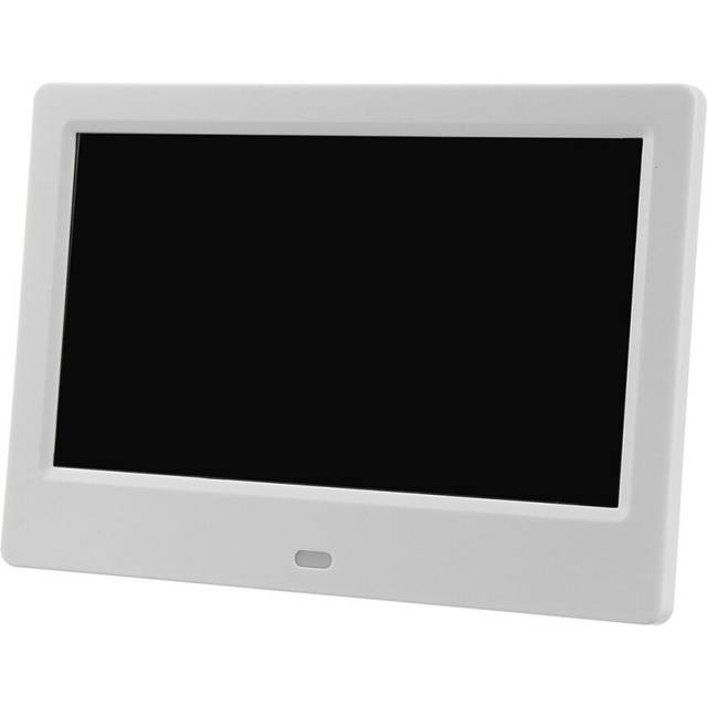 (Ivory) 7 inch Screen 16:9 Digital Photo Frame Electronic Album Picture Music Movie Full Function Good Gift Home Decoration Calendar