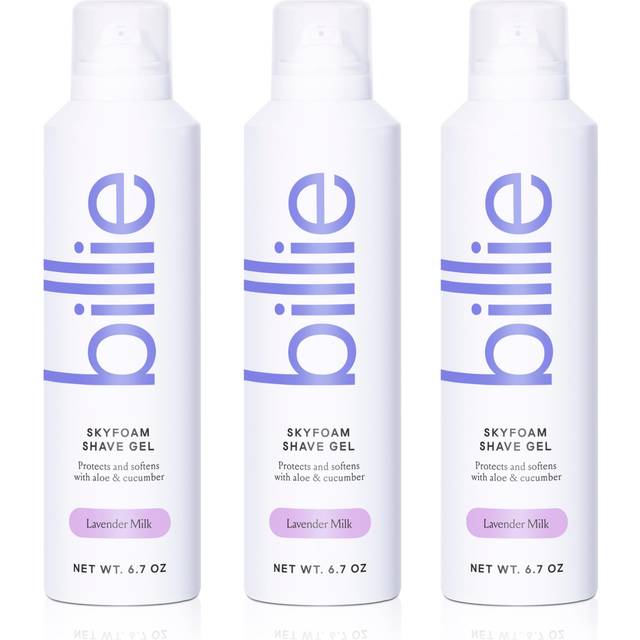 Billie SkyFoam Shave Gel - Lavender Milk Scent - Water-activated Foam - Made With Aloe & Cucumber - For A Close  Smooth Shave - 6.7 fl oz