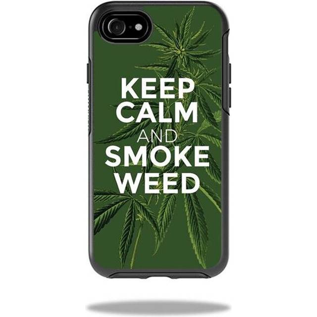 MightySkins OTSIP7-Smoke Weed Skin for Otterbox Symmetry iPhone SE 2020 7 & 8 Case - Smoke Weed