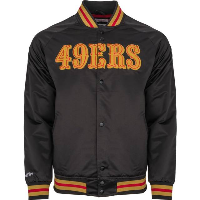 M&N Lightweight Satin Varsity Jacke - San Francisco 49ers