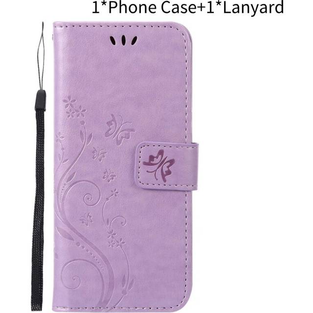 (Light Purple) Samsung For A52 4g 5g A52s Phone Case Holder Flip Stand Leather Wallet Cover