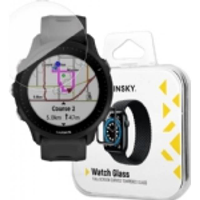 Wozinsky Garmin Forerunner 955 Härdat Glas Skärmskydd - Svart