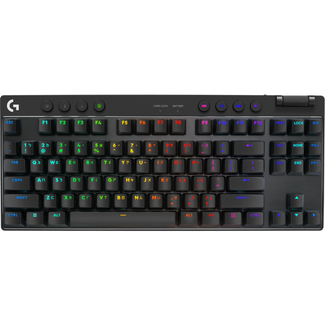 Logitech G PRO X TKL Wireless Gaming Keyboard in Svart, Suisse/Schweizer (Qwertz)