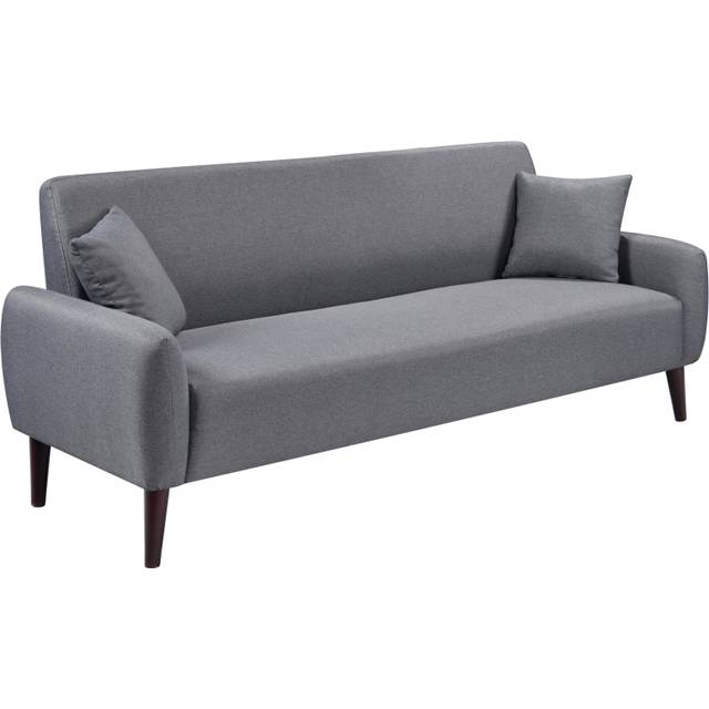 (3 Seater Sofa Only) Grey Linen Sofa Set 3 Seater Sofa 2 Seater Sofa And Chair