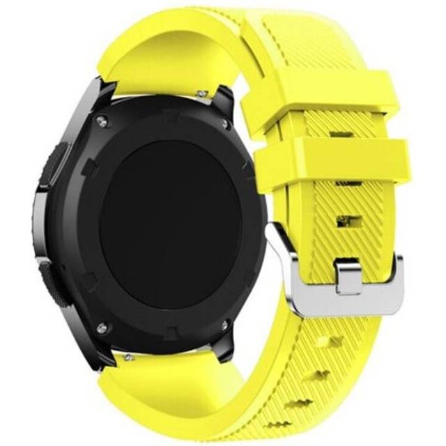 Strap Watch Band 20 / 22Mm For Samsung Galaxy Gear S3 Frontier Yellow Watch Bands